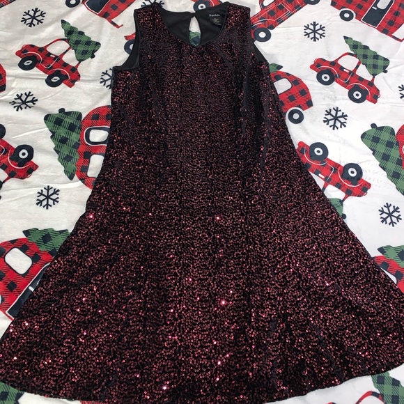 Beautiful Zunie, red sparkles Girl’s fancy/ Holiday party dress. Sz 14 - Picture 1 of 10